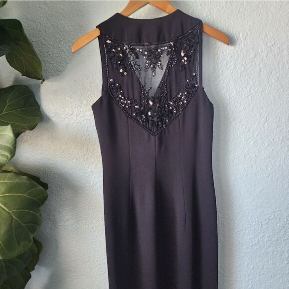 CDC Evenings by Caren Desiree vintage embellish midi dress - Picture 4 of 16